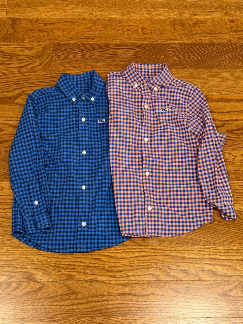 Lot of Toddler Boys’ Vineyard Vines Gingham Button-Down Shirts